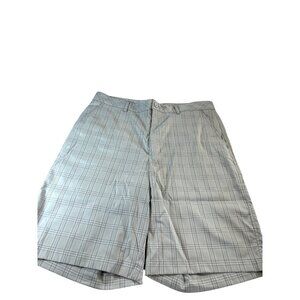 bolle Golf Tech Shorts Mens Gray Plaid Size 34